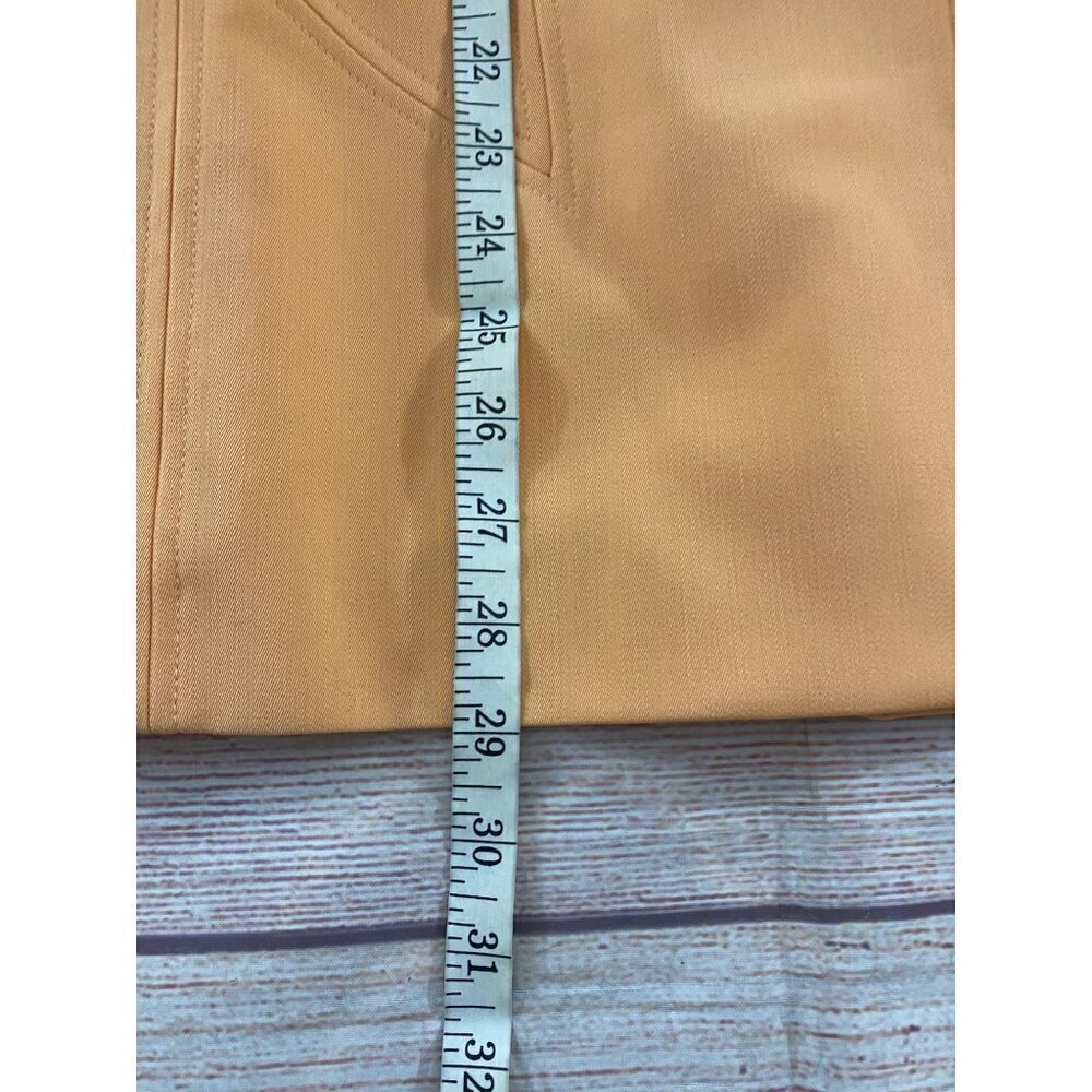 Vintage Escada By Margaretha Ley Orange Creamsicle Button Front Wool Coat - 38 - Picture 4 of 14